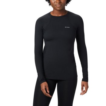 Dámské Mikiny Columbia Midweight Stretch Baselayer Long Sleeve Černé WJGQOF198